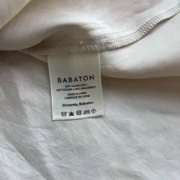 Aritzia Babaton Satin Slip Dress Size XXS Champagne Ivory Beige Mini Strappy - Picture 9 of 10